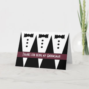 Groomsman bedankt - Drie Tuxedos - 