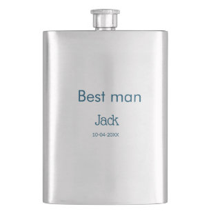 Groomsman Best Man Naam toevoegen Tekst Bacheloret Flacon