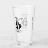 Groomsman Best Man Voorstel oom Sam ik wil je Glas (Achterkant)