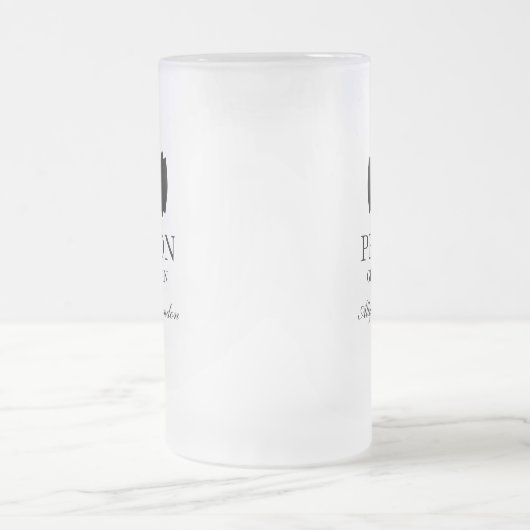 Groomsman Black Bow Stropdas Matglas Bierpul (Center)