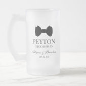 Groomsman Black Bow Stropdas Matglas Bierpul (Links)
