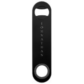 Groomsman Black Custom Monogramme Nom (Dos)