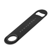 Groomsman Black Custom Monogramme Nom (Dos Angle)