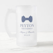 Groomsman Blue Bow Stropdas Matglas Bierpul (Links)