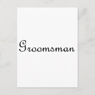 Groomsman Briefkaart