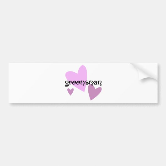Groomsman Bumpersticker (Voorkant)