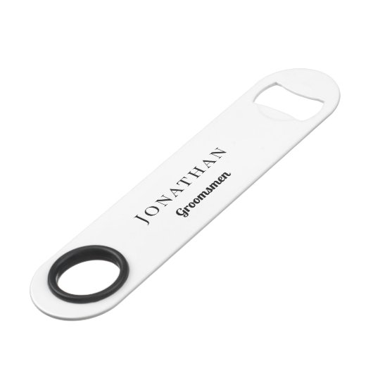 Groomsman Cadeau Personnalisé Mariage de Monogramm (Devant angulaire)