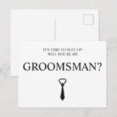  Groomsman Card, Groomsmen & Best Man Proposal,  Briefkaart (Voorkant / Achterkant)