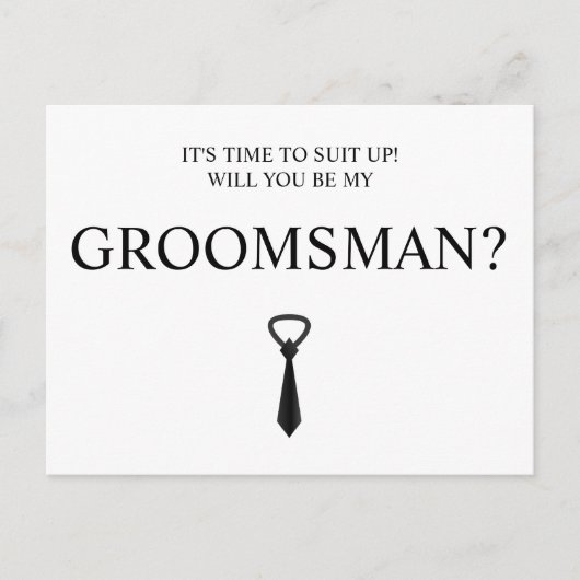  Groomsman Card, Groomsmen & Best Man Proposal,  Briefkaart (Voorkant)