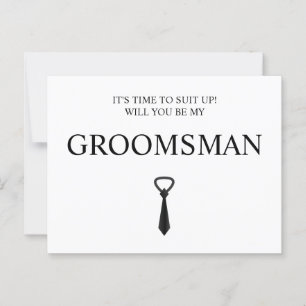 Groomsman Cartes toiletteur et meilleur homme Prop