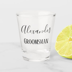 Groomsman Charm Shot Glas