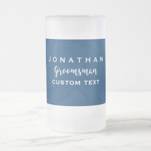 Groomsman Custom Wedding for Modern Monogram Matglas Bierpul