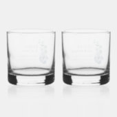 Groomsman Eucalyptus Greenery Wedding Custom Whisky Glas (Achterkant)