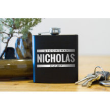 Groomsman Flask - Gepersonaliseerde beste man Gift