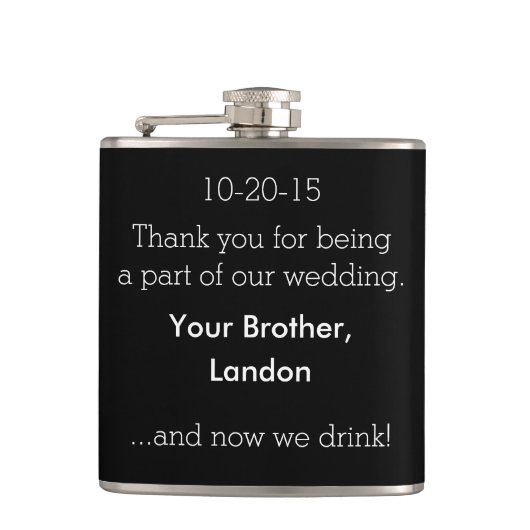 Groomsman Flask Heupfles (Voorkant)
