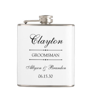 Groomsman gepersonaliseerd heupfles