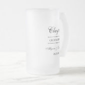 Groomsman gepersonaliseerd matglas bierpul (Voorkant rechts)