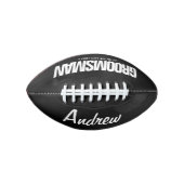 Groomsman gepersonaliseerd mini football bruiloft (Voorkant)