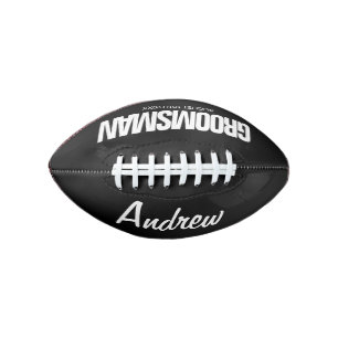 Groomsman gepersonaliseerd mini football bruiloft