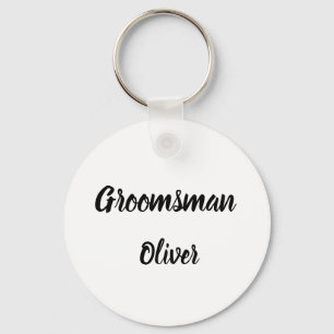 Groomsman Gift Custom Name Gifts Wedding Sleutelhanger