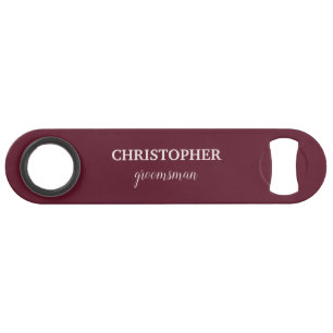 Groomsman Gift Gepersonaliseerde Monogram Bruiloft Speed Flessenopener
