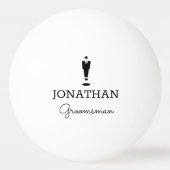 Groomsman Gift Wedding Party Aangepaste persoonlij Pingpongballen (Voorkant)