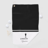 Groomsman Gift Wedding Party Custom Personalized Golfhanddoek (Insitu)