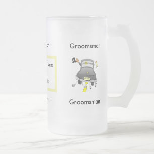 Groomsman Glas Bier Mok