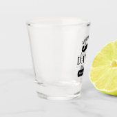 Groomsman Moderne Moustache Nom Mariage verre de t (Gauche)