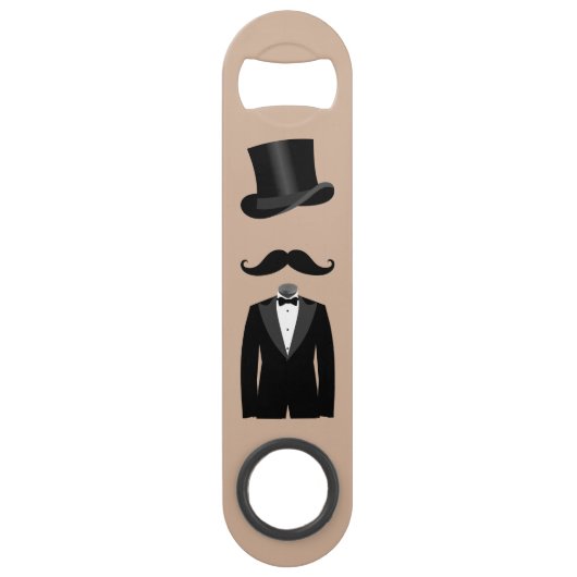 Groomsman Mustache Casquette & Costume Speed Bottl (Dos)