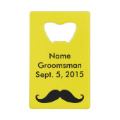 Groomsman Mustache & Coit Card Bottle Ouvrir (Devant)