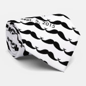 Groomsman Mustache Necktie Stropdas (Opgerold)