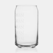 Groomsman Naam toevoegen Blikvorm Glas (Links)