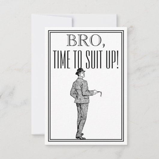 Groomsman of Best Man Voorstel  Uitnodiging (Voorkant)