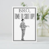 Groomsman of Best Man Voorstel  Uitnodiging (Staand voorkant)