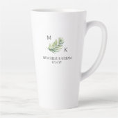 Groomsman Palm Leaf Bruiloft Feest Gift Latte Mok (Rechts)