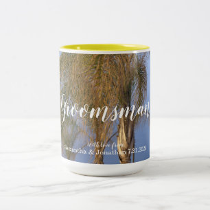 Groomsman Palm Trees Gepersonaliseerde Mokken