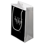 Groomsman Personnalisé Moderne Chic Petit Sac Cade (Devant Angle)