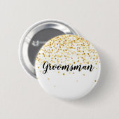 Groomsman Ronde Button 5,7 Cm (Voorkant /achterkant)