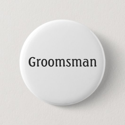 Groomsman Ronde Button 5,7 Cm (Voorkant)