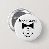 Groomsman Ronde Button 5,7 Cm (Voorkant /achterkant)