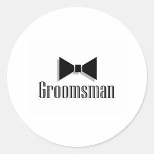 Groomsman Ronde Sticker