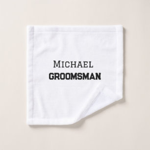 Groomsman simple minimal ajouter nom moderne mascu