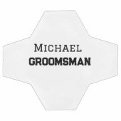 Groomsman simple minimal ajouter nom moderne mascu (Plat)