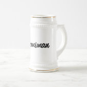 Groomsman Stein Bierpul (Voorkant rechts)