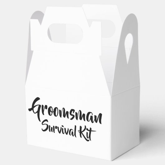 "Groomsman" Survival Kit Box Bedankdoosjes (Geopend)