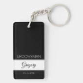 Groomsman Thank You Keychain (achterkant)
