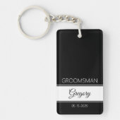 Groomsman Thank You Keychain (Voorkant)