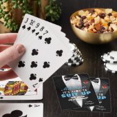 Groomsman Tuxedo-uitnodiging Pokerkaarten (Insitu)