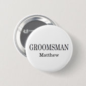 Groomsman Wedding Button (Voorkant /achterkant)